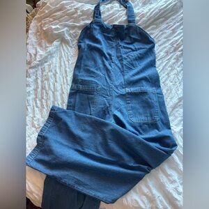 Zara Dark Blue Denim Overalls